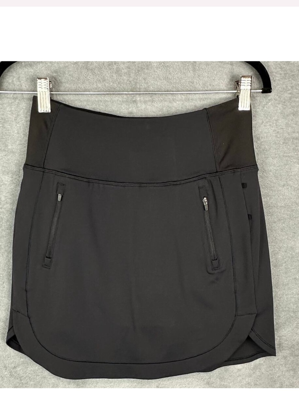 Athleta Skirt Womens Extra Small Black Fairway Golf Skort 18" Stretch Tennis